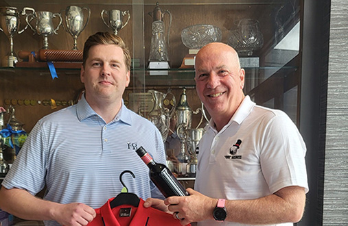 Greg Boyland (Nottingham) 1st red shirt - presented by group ambassador Ian McKellar