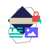 Lockable marketing templates