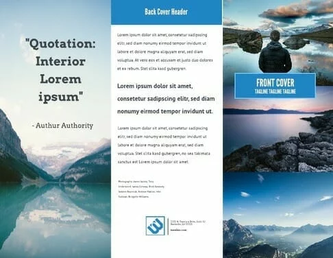 Choose a brochure layout